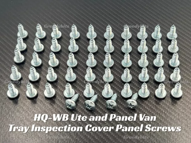 New Tray Inspection Cover Panel Screws For Holden Hq Hj Hx Hz Wb Ute & Panelvan