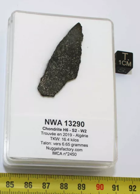 Talon de Météorite NWA 13290 - Chondrite H6 S2 W2 (Algérie - 6.65 grs - 002 *)