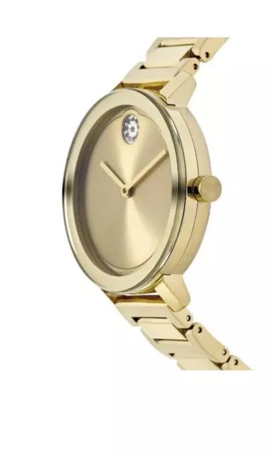 BRAND NEW MOVADO Bold Evolution Women's Yellow Gold 34mm Watch 3600823 ...