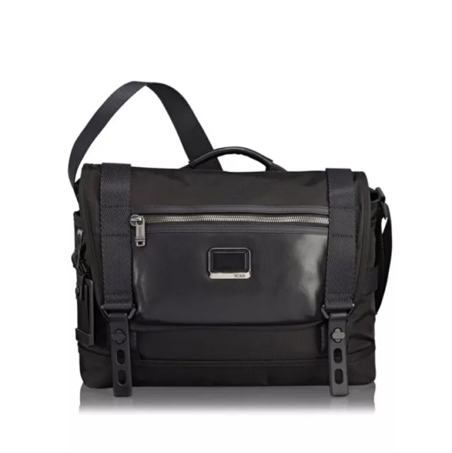Tumi Alpha Bravo Fallon Messenger Bag Black New With Tags 11.5x15x4