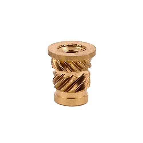 Threaded Insert for Plastic Straight Flanged Brass Thread Inserts 2-56 Pack o...