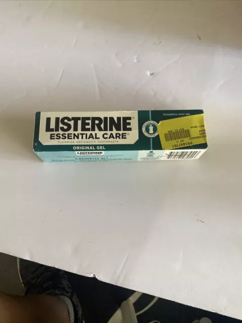 Listerine Essential Care Toothpaste Gel Original Powerful Mint 4.2 oz By Listeri