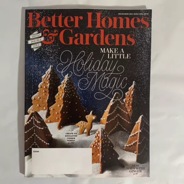 BETTER HOMES AND Gardens Magazine December 2021 Make A Little Holiday