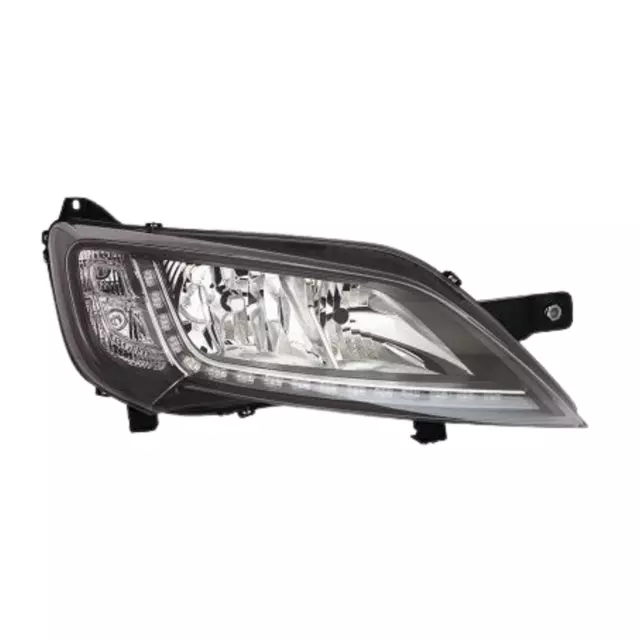 Faro Dx Fiat Ducato 14> Citroen Jumper 14> Parabola Nera - Elettrico - A Led