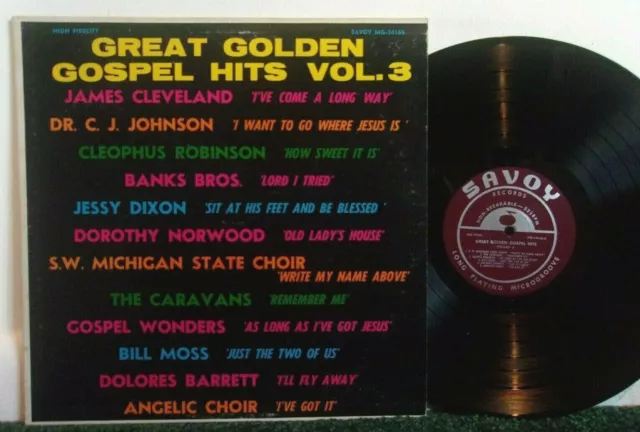 Various - Great Golden Gospel Hits Vol. 3 1966 Vinyl LP Funk Soul  Savoy Records