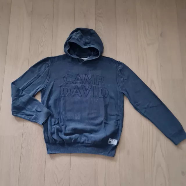 Herren Pullover Hoodie Sweatshirt von Camp David,  Gr XL,  Farbe Blau (#13)