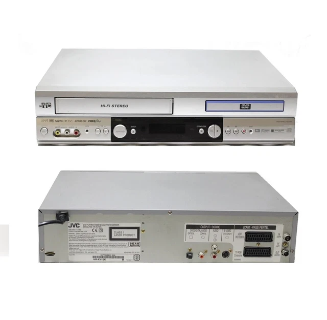 JVC HRXV1 DVD Player/VCR VHS Recorder EXT CCTV SKY to VHS Recording
