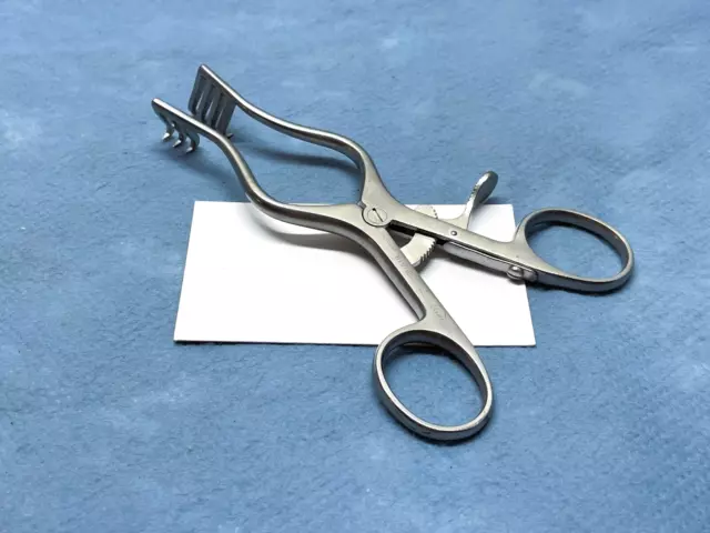 Aesculap BV071R Weitlaner Retractor, 5-1/8", Sharp, 3 x 4 Prongs