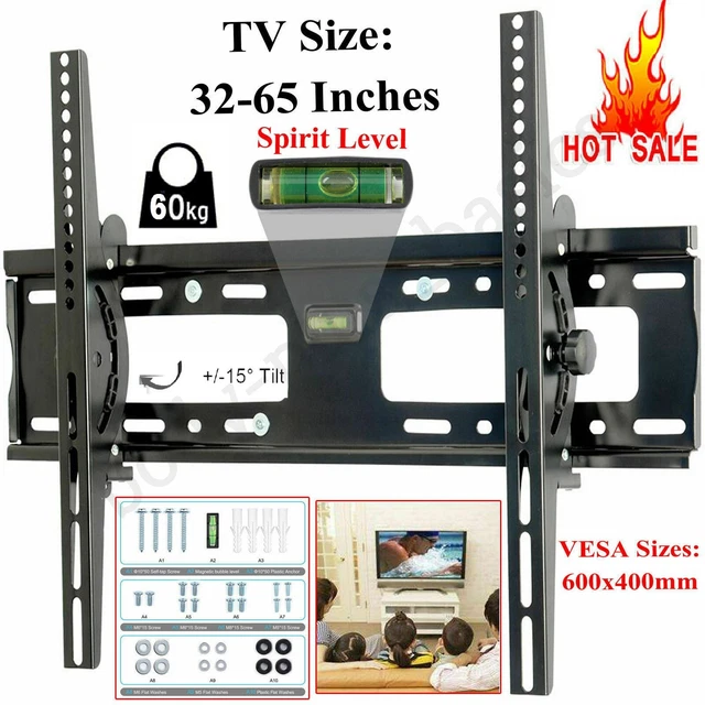 TV BRACKET MOUNT Wall Tilt Lcd Led For Inch 32"65" Plasma Vesa Heavy