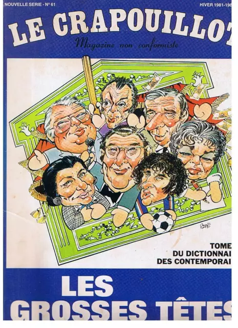 MAGAZINE "LE CRAPOUILLOT no 61 - TOME III - LES GROSSES TÊTES" (1981)