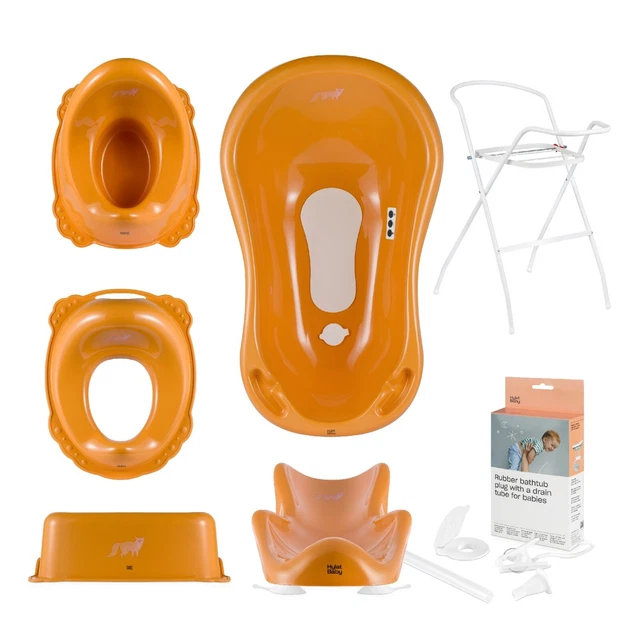 Set de baignoire pour bébé avec/sans support et siège de bain - pour nouveau-nés