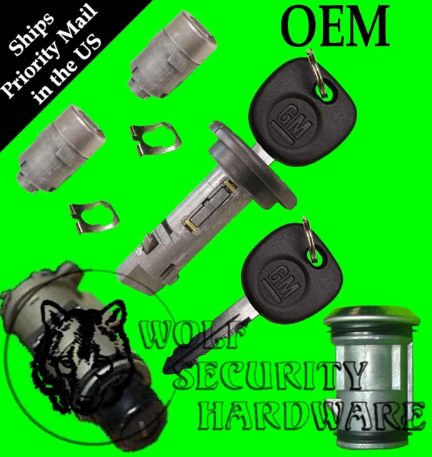GM 03-06 Ignition & Door Lock Set With 2 Keys - Spare Tire & Liftgate Locks Included