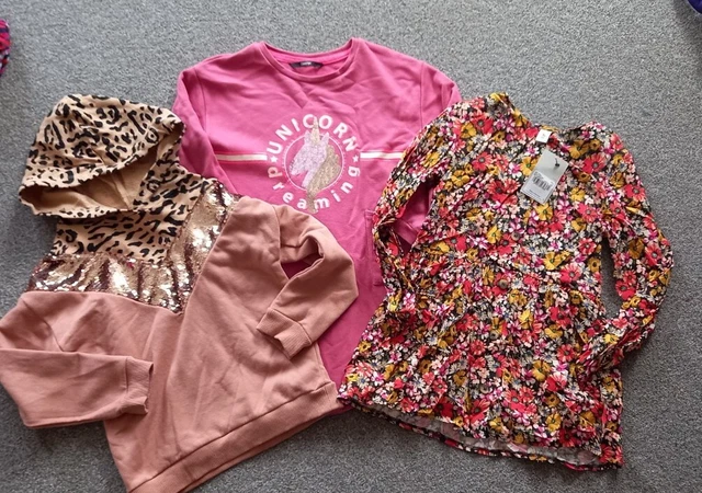 Maglione vestiti per bambina età 7-8 e 8 anni camicetta, abito maglione, felpa con cappuccio