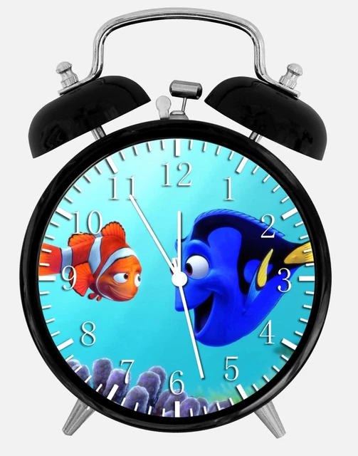 Disney Finding Dory Alarm Desk Clock 3.75" Home Office Decor E96 Great For Gift