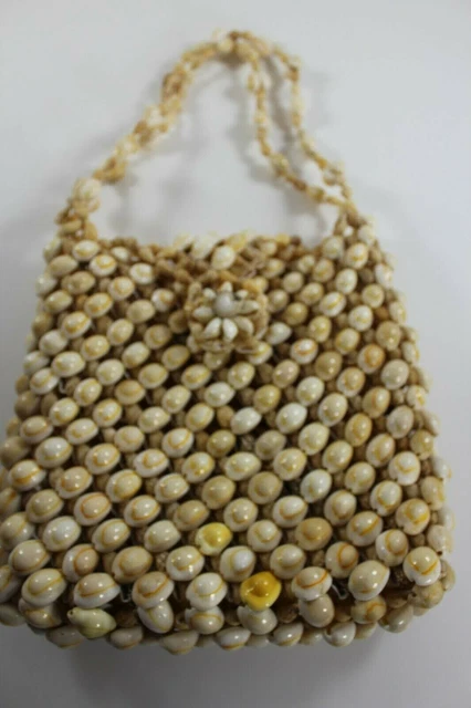 Cowrie Cowry Handmade Shell Purse/ Handbag, Small/Medium Size