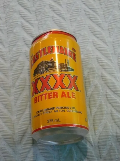 CASTLEMAINE XXXX BITTER ALE BEER Can Pull Tab OPEN empty 375 mL ALUM Australia