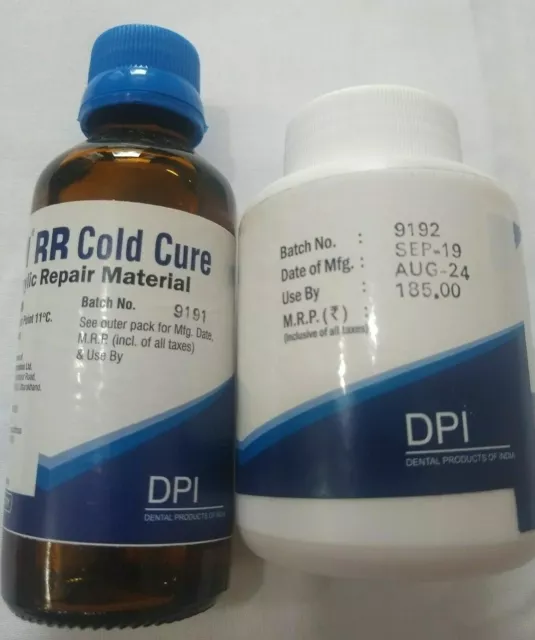 DPI Self Cure Rapid Repair Polvo y líquido para prótesis acrílicas