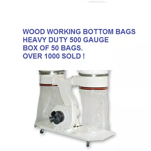 50 Dust Bags Extractor Collector Bags 400mm Dia Heavy Duty Wood Waste Extraction