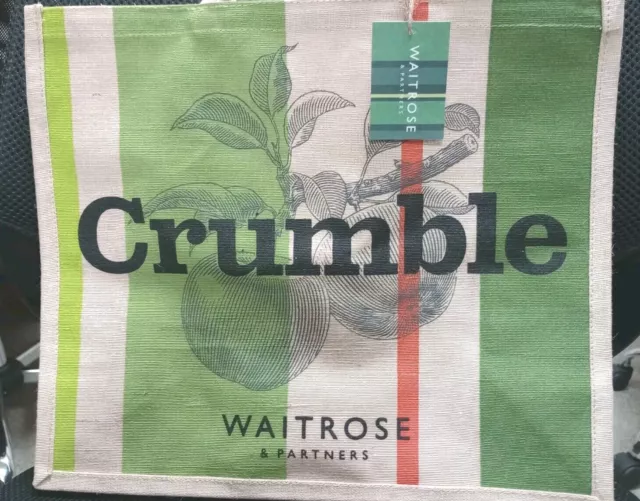 Waitrose green sales hessian bag