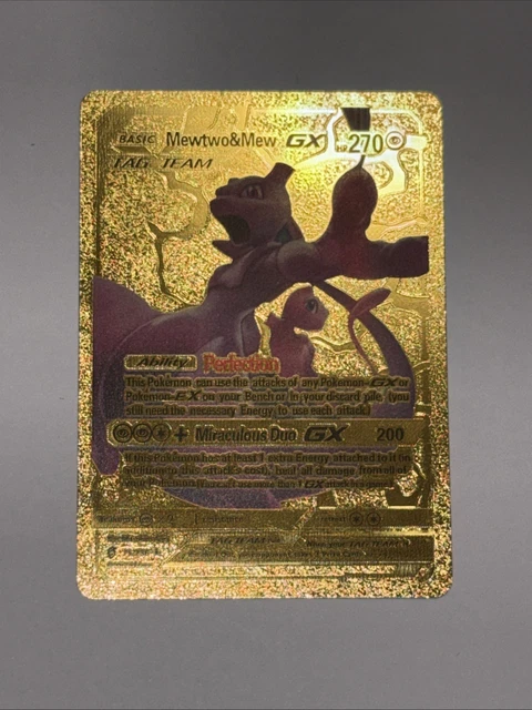 mewtwo gx dark nova pokmon gold card POKEMON Dark Nova GX Mewtwo Limited Edition Gold