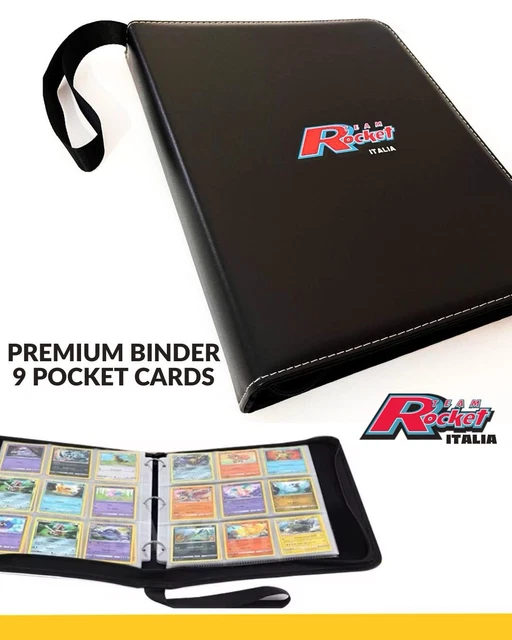 Vault X Raccoglitore per Carte da Collezione a 9 Tasche con Cerniera, 360 Carte, Materiale Exo-Tec per Album, 20 Pagine a Caricamento Laterale, TCG ( Rosso