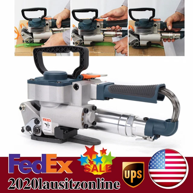 Heat Banding Pneumatic Strapping Machine Tool Handheld Plastic Packaging USA