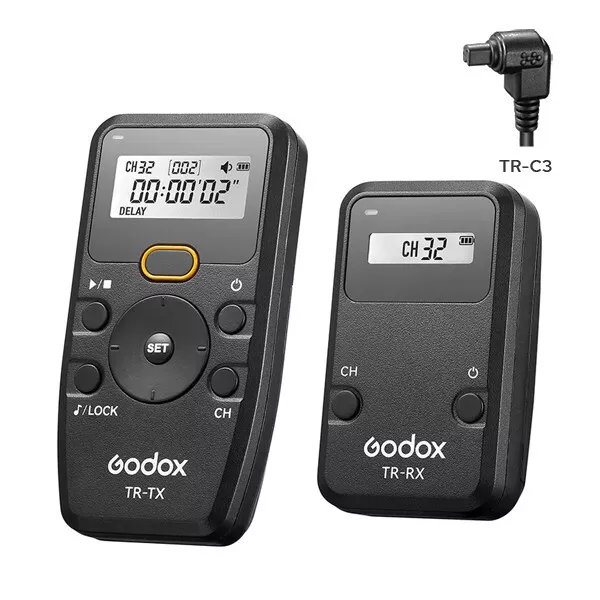 AU*Godox TR-C3 Wireless Interval Timer Remote Control for Canon R3 R5 5D 1D