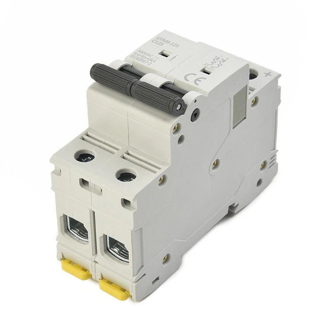 Tipo C Caratteristiche Trip Mini Interruttore Circuito Solare DC 2P MCB per Corr