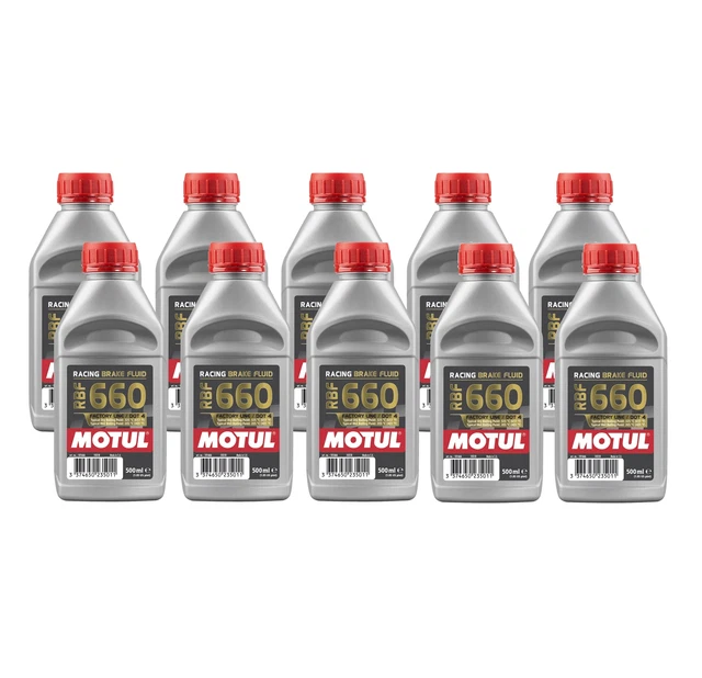 Motul DOT4 RBF 660 FACTORY LINE 5L FullySynthetic Racing Brake Fluid 10 x 0.5L