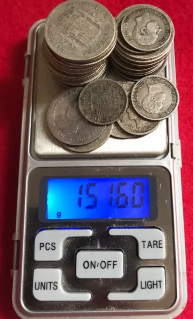 Lote de 150g de monedas de plata antiguas!