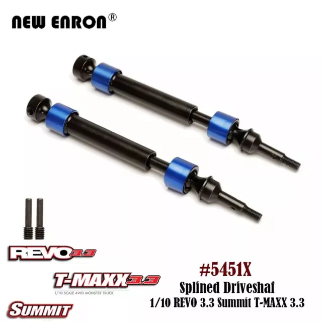 5451X CVD Axles Drive shafts Splined For RC 1/10 Traxxas Summit Revo 3.3 T-MAXX