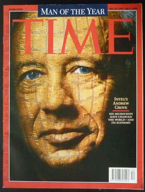 INTEL ANDREW GROVE MAN OF THE YEAR magazine TIME December 29, 1997 ...