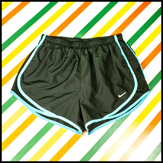 PANTALONCINI NIKE DRI-FIT Sport/Atletica Nero/Turchese UK Taglia Media 625 B