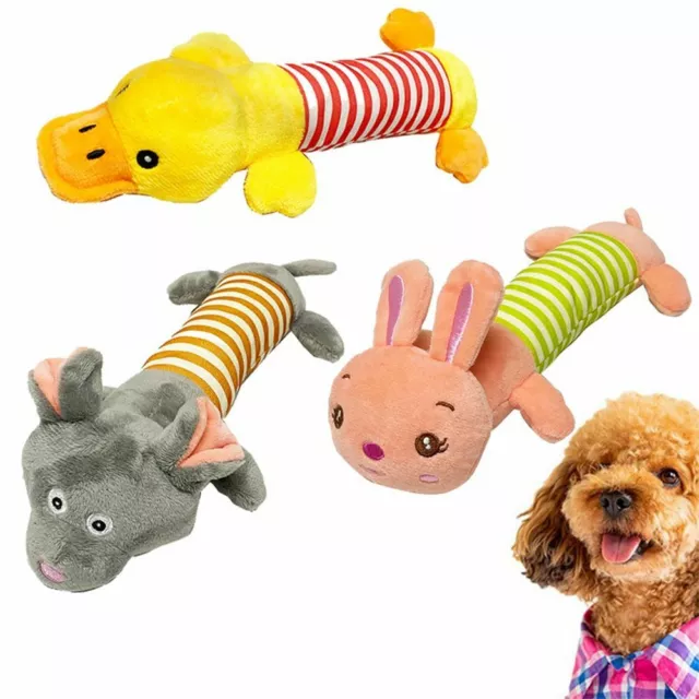 Squeaky Dog Toys Pet Puppy Plush Sound Chew Toy Training Dog Squeaker Molar Toy'