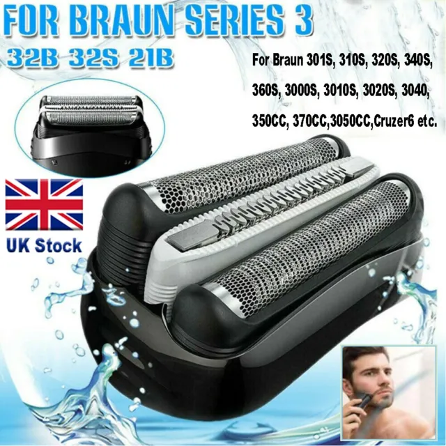 1/2pcs Shaver Foil Head For Braun 32B Series 3 310S 320S-4 330S-4 340S-4 350CC-4