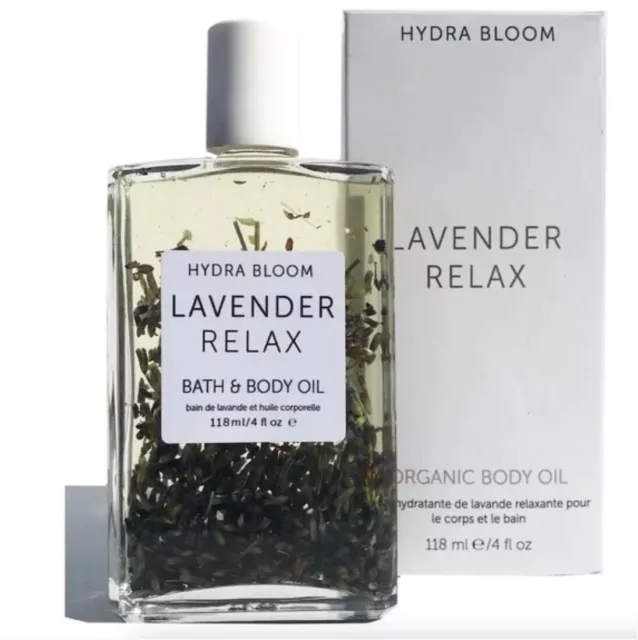 NUEVO Hydra Bloom Lavanda Relajador Cuerpo y Aceite de Baño - 118 ml | Hydra Bloom