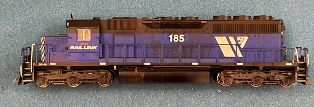Kato HO Scale EMD SD40: I&M Rail Link IMRL #185 weathered & detailed custom