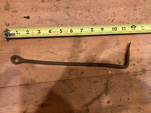 Antique Wrought Iron Latch Hook Gate Barn Shed Door 10"