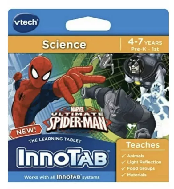 VTech Innotab Max InnoTV game ~ Marvel Ultimate Spiderman New Brand