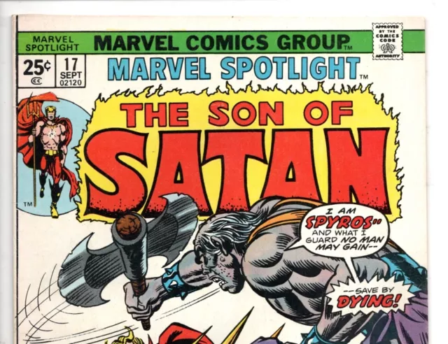 Marvel Spotlight #17  (Fn  6.0 ) 17Th Issue Hellstrom The Son Of Satan 6Th App 3