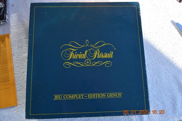 Jeu Trivial Pursuit Édition Genus Vintage 1980 Complet - Parker - Bon état