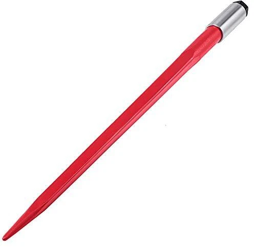 Mophorn Hay Spear 49" Bale Spear 4500 lbs Capacity, Bale Spike Quick Attach Squa