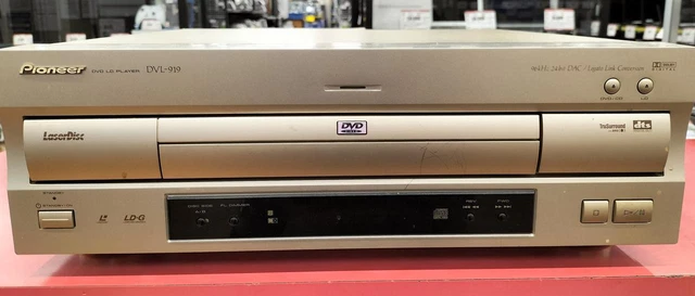 PIONEER DVL-919 DVL919 DVD LD PLAYER WITH CU DV027 LASERDISC 