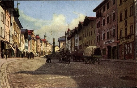 Ak Bad Tölz im Isartal Oberbayern, Oberer Markt - 3025297