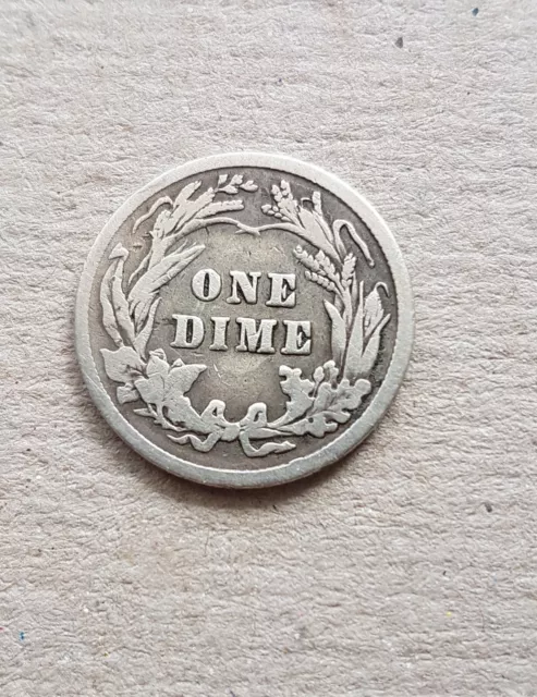 USA-10 Cent-One Dime-Barber-1916-Silber 900
