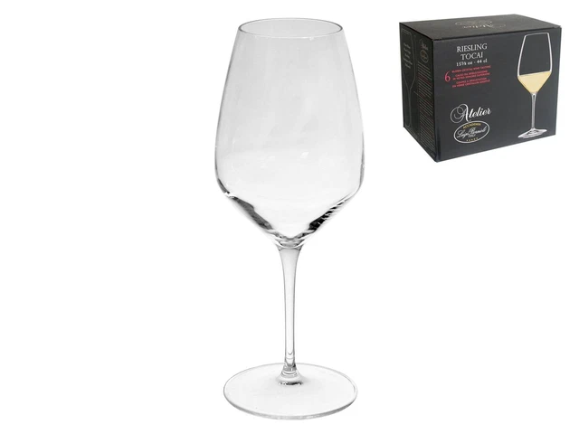 Confezione 6 Calici In Vetro Atelier Riesling 44 C317 Trasparente Bormioli Luigi