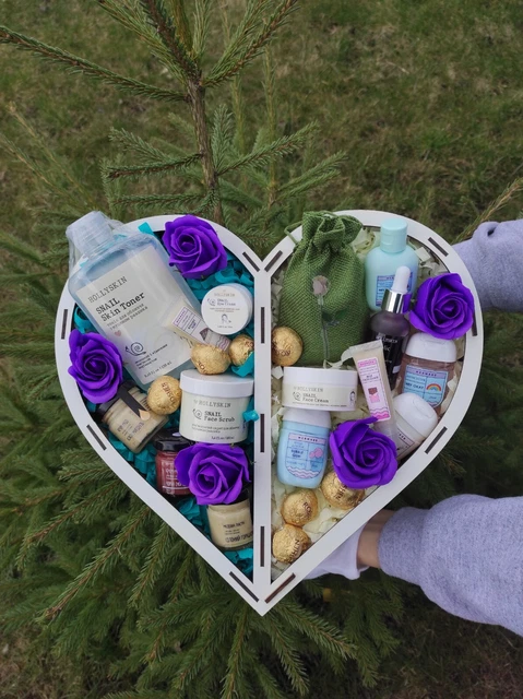 Caja de belleza - dulce regalo - conjunto de regalo ucraniano - autocuidado - caja de spa - caja de madera