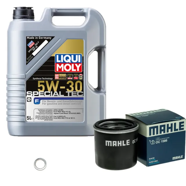 MAHLE Ölfilter 5 L LIQUI MOLY 5W-30 Special Tec F für Hyundai i30 1.4
