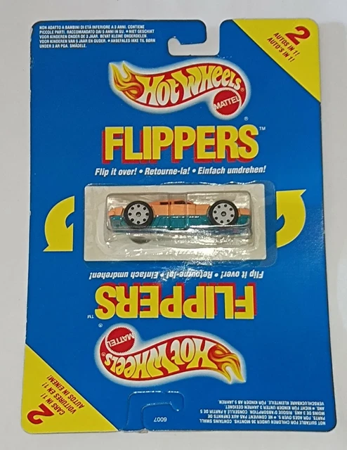 Hot Wheels Flippers 6020 - Mattel 1989 - Modèle Vintage NOC (Neuf En Boîte)