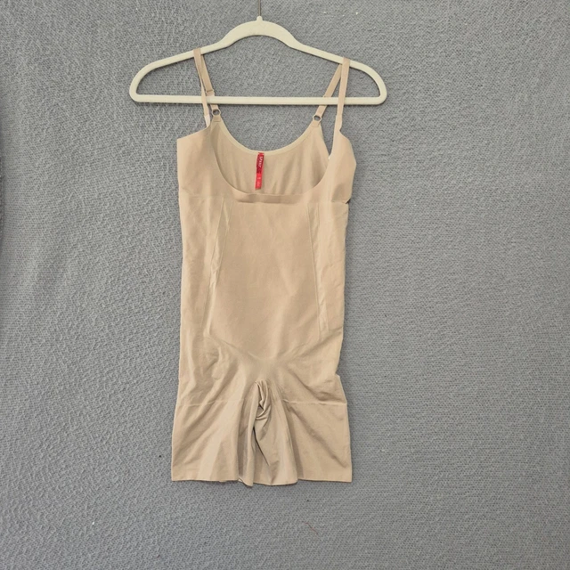 SPANXSCULPT WOMEN'S SOFT nude OnCore Open-Bust Mid-Thigh Bodysuit Large ...